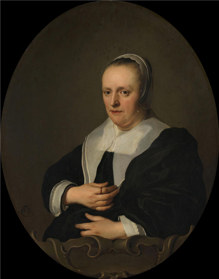 雅各布·阿德里安斯·贝克（Jacob Adriaensz Backer，荷兰画家，1609–1651）作品-莎拉·德比 (1638 - 1651) 的肖像