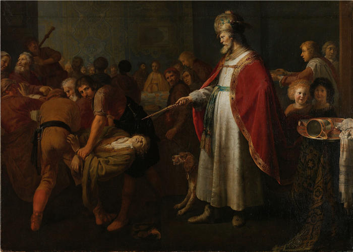 雅各布·阿德里安斯·贝克（Jacob Adriaensz Backer，荷兰画家，1609–1651）作品-不配的婚礼宾客的寓言（1630 - 1651）