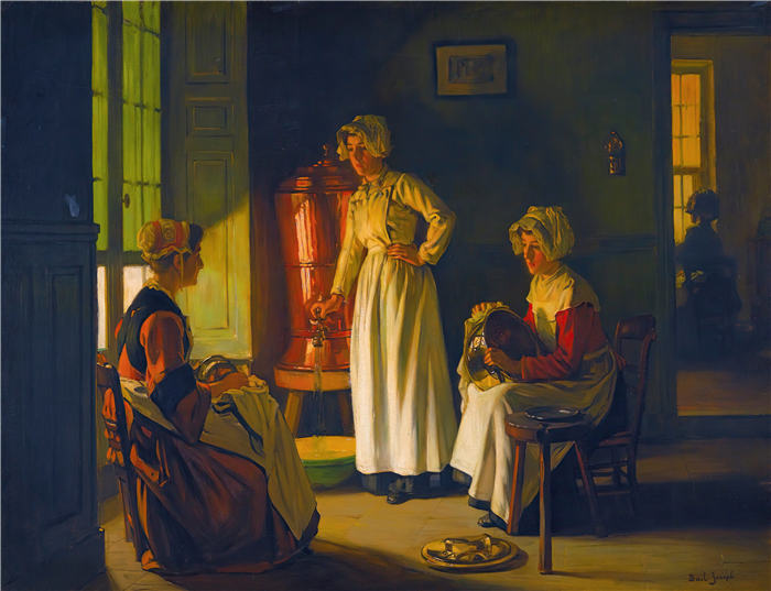 约瑟夫·贝尔（Joseph Bail ，法国，1862–1921）作品-抛光
