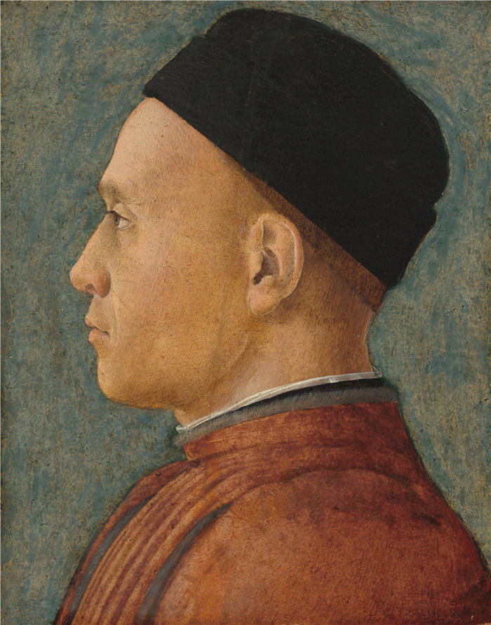安德里亚·曼特尼亚（Andrea Mantegna，意大利画家，1431-1506）作品-一个男人的肖像