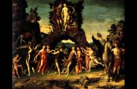 安德里亚·曼特尼亚（Andrea Mantegna，意大利画家，1431-1506）作品-帕纳索斯：火星和金星