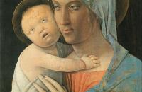 安德里亚·曼特尼亚（Andrea Mantegna，意大利画家，1431-1506）作品-圣母子 2
