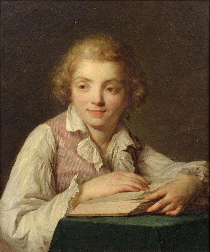 安托万·韦斯蒂尔（Antoine Vestier）作品-让-勒内·维斯蒂尔的肖像
