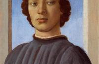 桑德罗·波提切利（Sandro Botticelli，意大利画家，1445-1510）作品-–一个戴红帽的年轻人的肖像