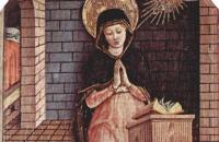 卡洛·克里维利（Carlo Crivelli，意大利画家，1435-1495）作品--圣母报喜