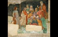 桑德罗·波提切利（Sandro Botticelli，意大利画家，1445-1510）作品-–一个年轻人被介绍到七文科