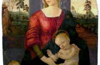 桑德罗·波提切利（Sandro Botticelli，意大利画家，1445-1510）作品-–麦当娜和孩子与施洗者圣约翰