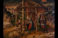 卡洛·克里维利（Carlo Crivelli，意大利画家，1435-1495）作品--牧羊人的崇拜