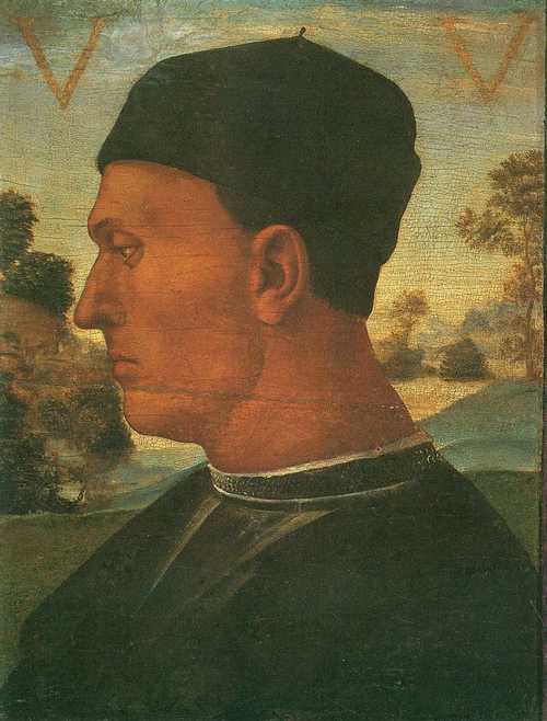 卢卡·西诺雷利（Luca Signorelli，意大利，1445-1523）作品-维泰洛佐维泰利的肖像