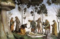 卢卡·西诺雷利（Luca Signorelli）作品-摩西的遗嘱和死亡（详细）2