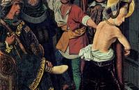 巴托洛梅·贝尔梅霍（Bartolomé Bermejo，西班牙，1440-1501）作品-圣恩格拉西亚的鞭笞