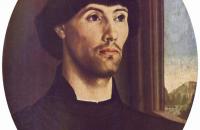 雨果范德格斯（Hugo van der Goes，佛兰芒，1440-1482）作品-一个男人的肖像