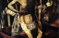 巴托洛梅·贝尔梅霍（Bartolomé Bermejo，西班牙，1440-1501）作品-两个天使支持的坟墓里的基督