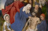 雨果范德格斯（Hugo van der Goes，佛兰芒，1440-1482）作品-人的堕落与救赎的双联画（基督的哀歌）