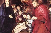 雨果范德格斯（Hugo van der Goes，佛兰芒，1440-1482）作品-牧羊人的崇拜
