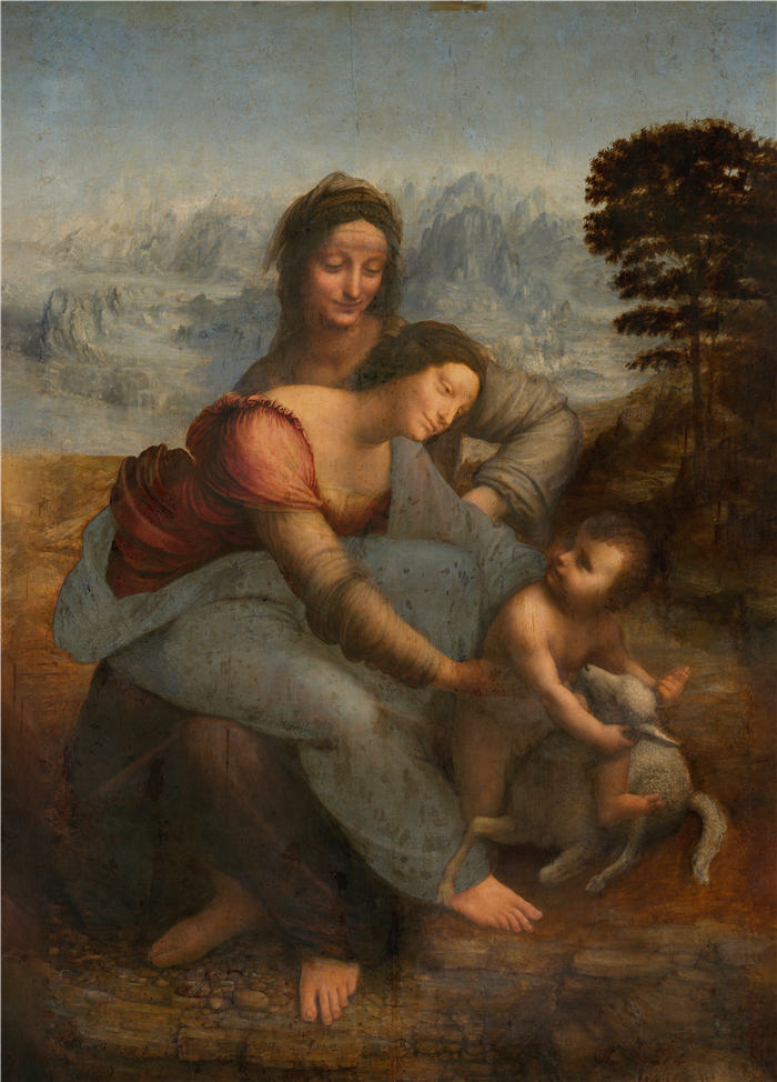 达·芬奇（Leonardo da Vinci，意大利）作品-圣母子与圣安妮 (1500-1513)