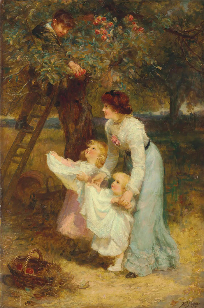 弗雷德里克·摩根(Frederick Morgan,英,1847 – 1927)作品-苹果时间