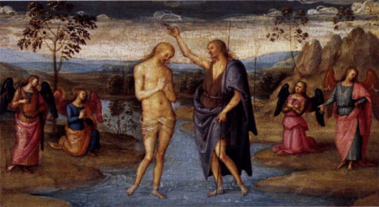 彼得罗·佩鲁吉诺(Pietro Perugino,意大利)-基督的洗礼 2