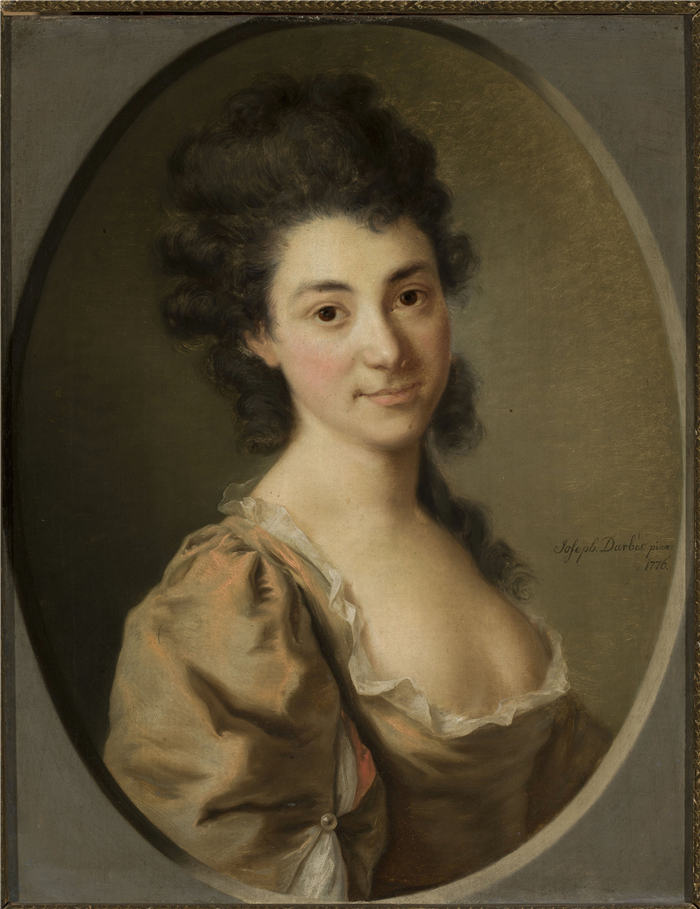 约瑟夫·弗里德里希·奥古斯特·达布斯(Joseph Friedrich August Darbes)作品-一位女士的肖像(1776 年)