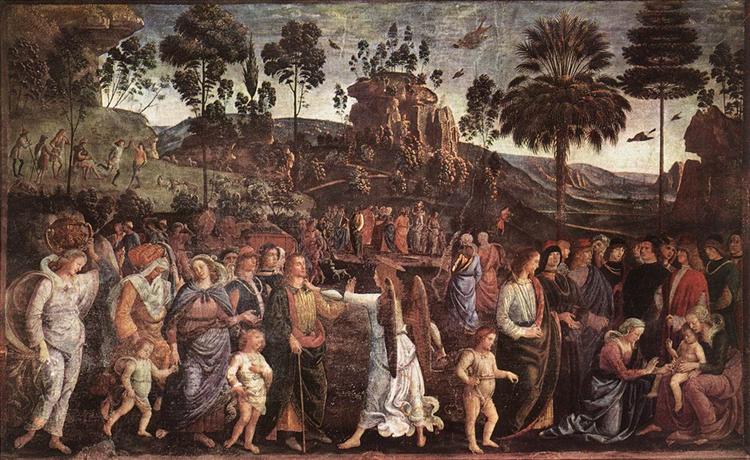 彼得罗·佩鲁吉诺(Pietro Perugino,意大利)-摩西的埃及之旅