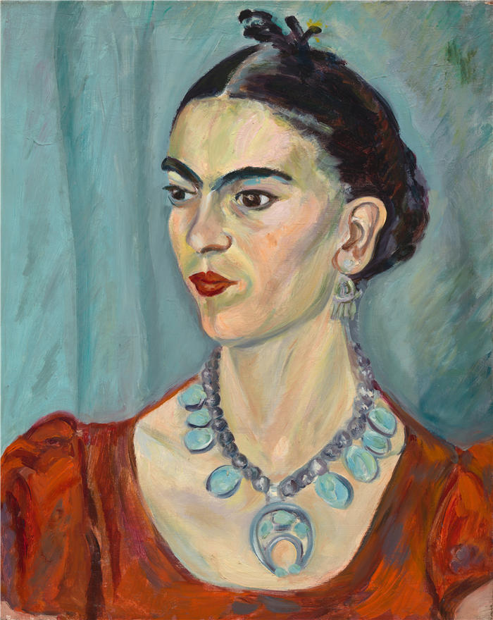 玛格达帕奇（Magda Pach，美国，20 世纪）作品-弗里达卡罗 (1933)