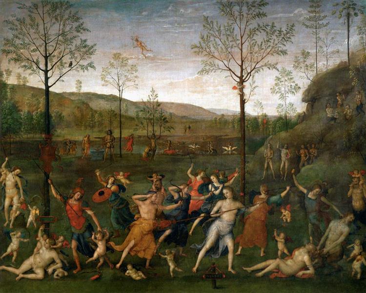 彼得罗·佩鲁吉诺(Pietro Perugino,意大利)-爱与贞洁的战斗