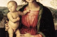 彼得罗·佩鲁吉诺（Pietro Perugino，意大利）-麦当娜和孩子