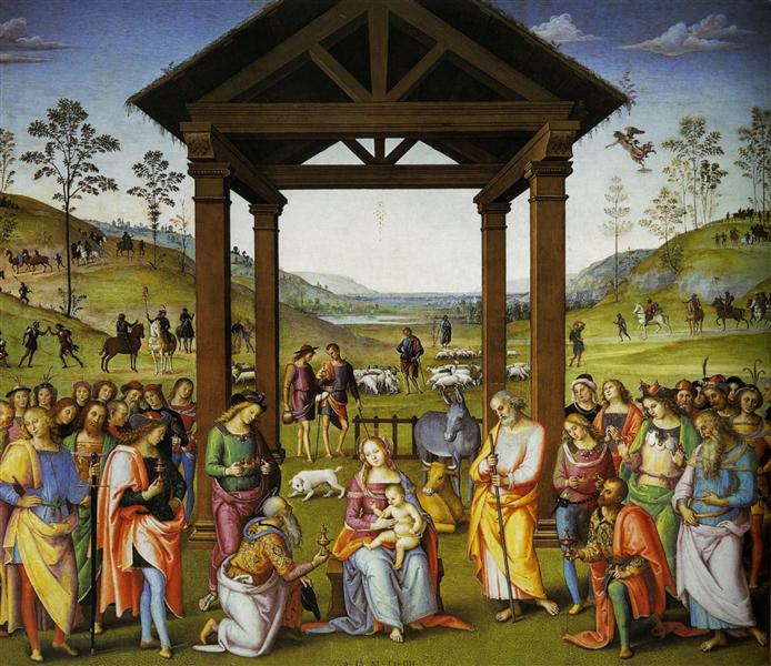 彼得罗·佩鲁吉诺(Pietro Perugino,意大利)-贤士的崇拜 1