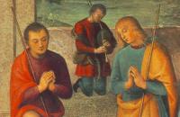 彼得罗·佩鲁吉诺（Pietro Perugino，意大利）-耶稣诞生（细节 1）