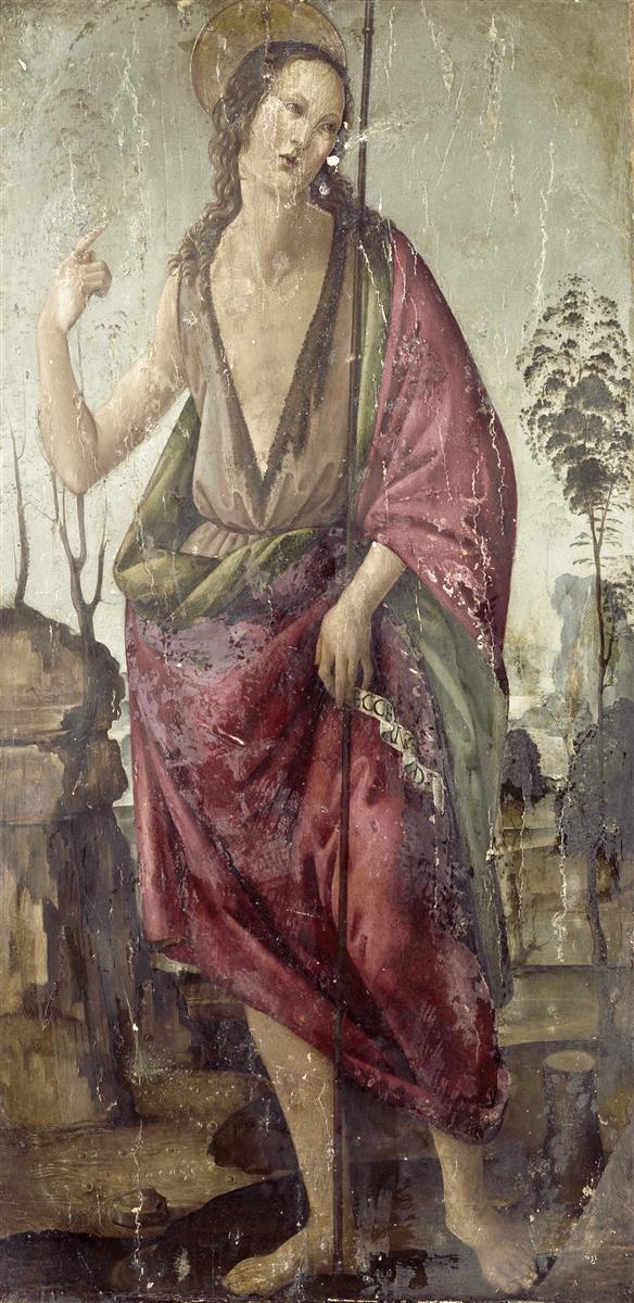 弗朗切斯科·博蒂奇尼（Francesco Botticini，1448-1498，意大利）作品-施洗约翰