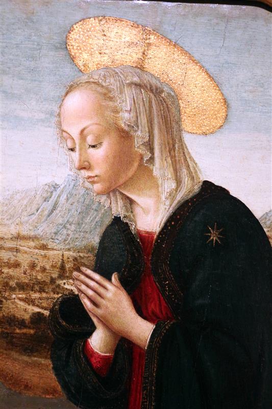 弗朗切斯科·博蒂奇尼(Francesco Botticini,1448-1498,意大利)作品-孩子的崇拜 1