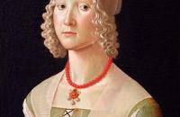 多梅尼哥·基尔兰达约（Domenico Ghirlandaio，1448-1494，意大利）作品-年轻女子的肖像