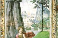 多梅尼哥·基尔兰达约（Domenico Ghirlandaio，1448-1494，意大利）作品-沙漠中的施洗者圣约翰