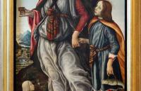 弗朗切斯科·博蒂奇尼（Francesco Botticini，1448-1498，意大利）作品-大天使拉斐尔和托拜厄斯