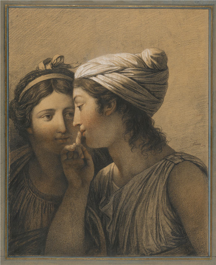 弗朗索瓦-安德烈·文森特（François-André Vincent）作品-Le Secret（秘密）（1795）