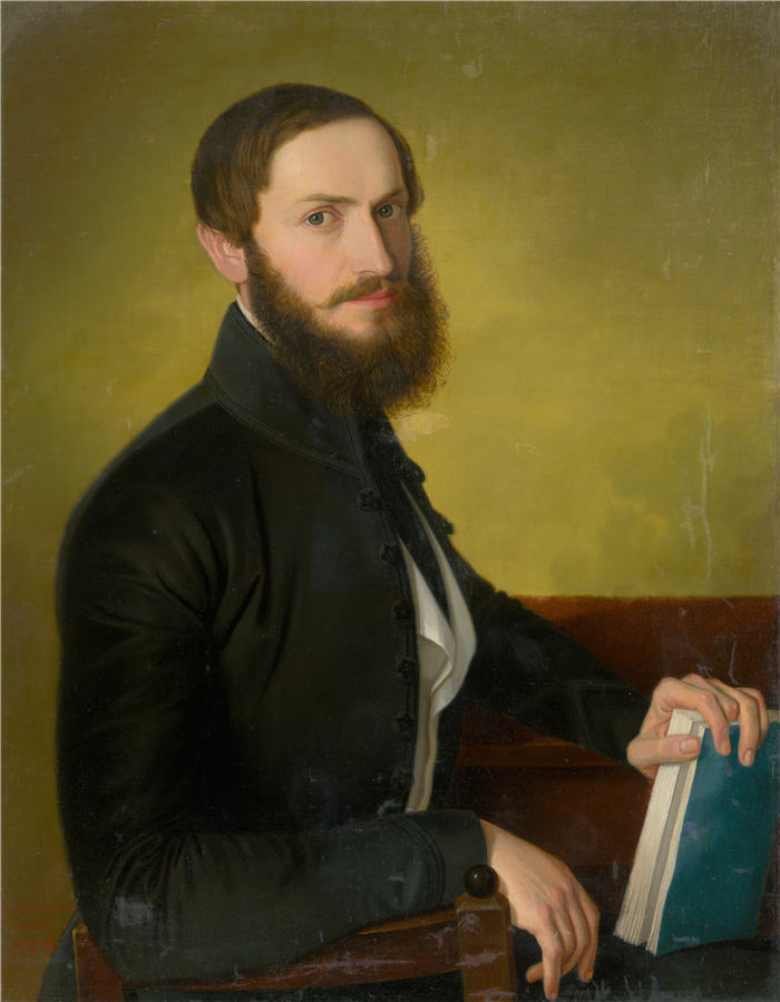 约瑟夫·博热克·克莱门斯 (Jozef Božetech Klemens) 作品-一个男人的肖像（1844）
