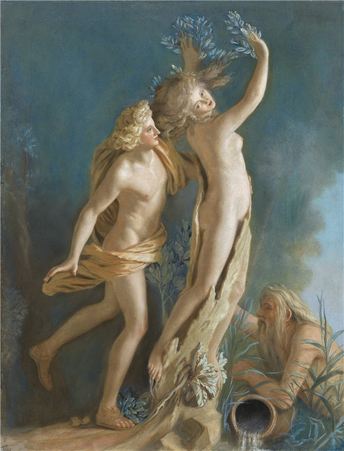 让-艾蒂安·利奥塔尔（Jean-Etienne Liotard ，瑞士，1702-1789 年）作品-阿波罗和达芙妮 (1736)