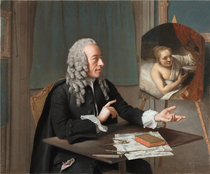 让-艾蒂安·利奥塔尔（Jean-Etienne Liotard ，瑞士，1702-1789 年）作品-弗朗索瓦·特龙钦 (1757)