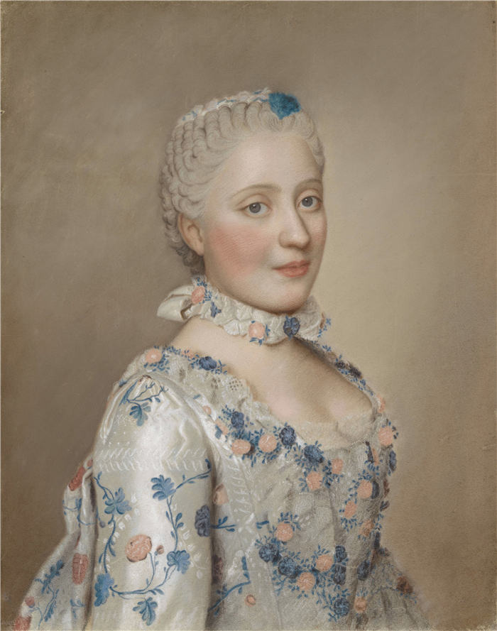 让-艾蒂安·利奥塔尔（Jean-Etienne Liotard）作品-萨克森的玛丽亚·约瑟夫 (Maria Josepha)，法国的多芬 (1749)