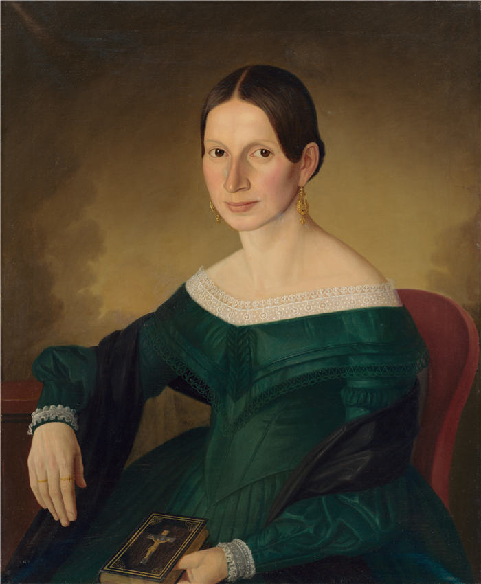 约瑟夫·博热克·克莱门斯 (Jozef Božetech Klemens) 作品-朱波娃夫人的肖像（1845 年）