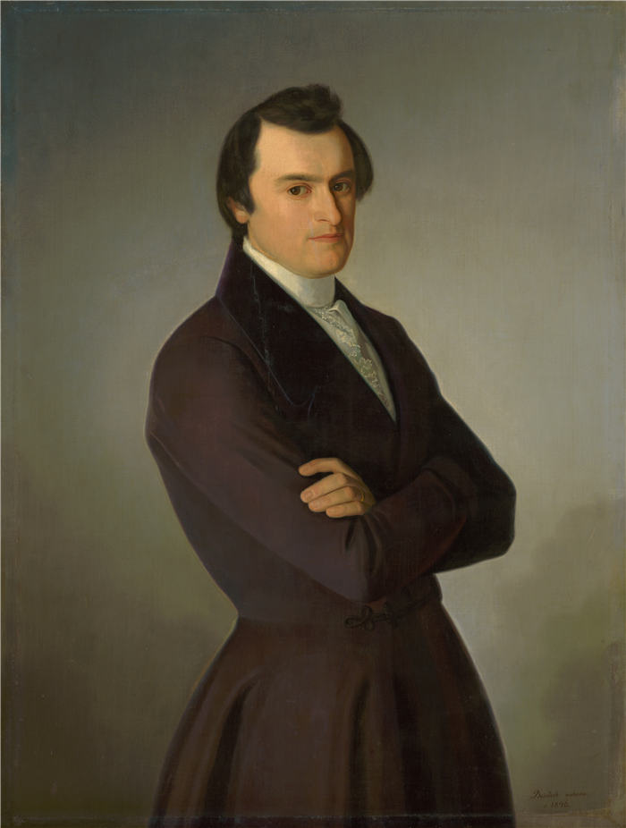 约瑟夫·博热克·克莱门斯 (Jozef Božetech Klemens，斯洛伐克, 1817 – 1883) 作品-MM Hodža 的肖像（1846 年）