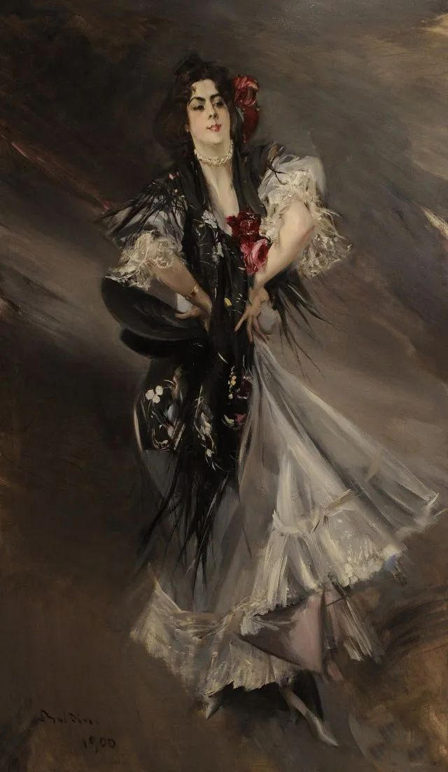 前1000幅世界名画-《西班牙舞女》乔瓦尼·<a href=https://www.kuhw.com/e/tags/?tagid=1295 target=_blank class=infotextkey>博尔迪尼</a>