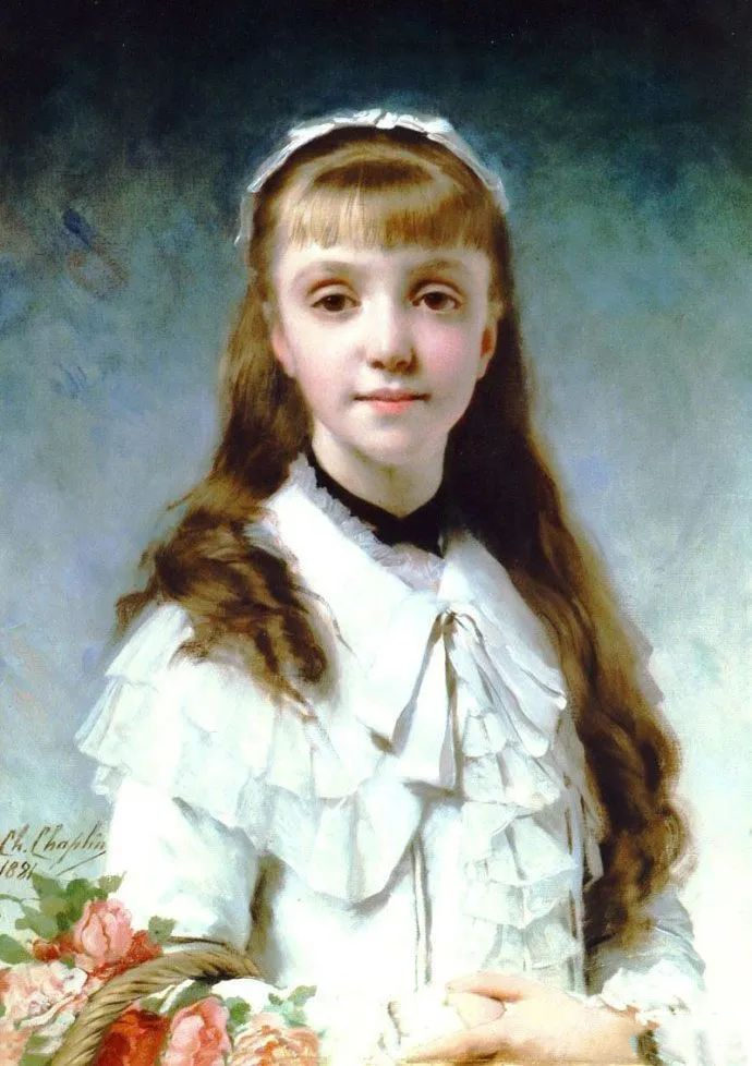 《年轻的女孩与花束》卓别林 法国