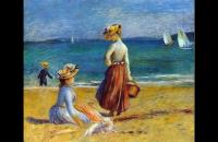 前1000幅世界名画-《海滩上的人》雷诺阿 法国