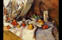 前1000幅世界名画-塞尚《静物》 塞尚油画作品-法国