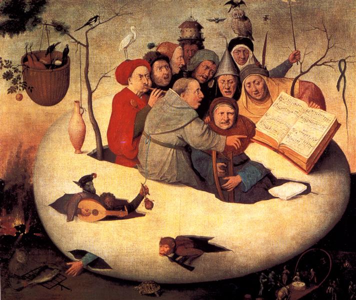 耶罗尼米斯·博斯（Hieronymus Bosch）作品-鸡蛋里的音乐会