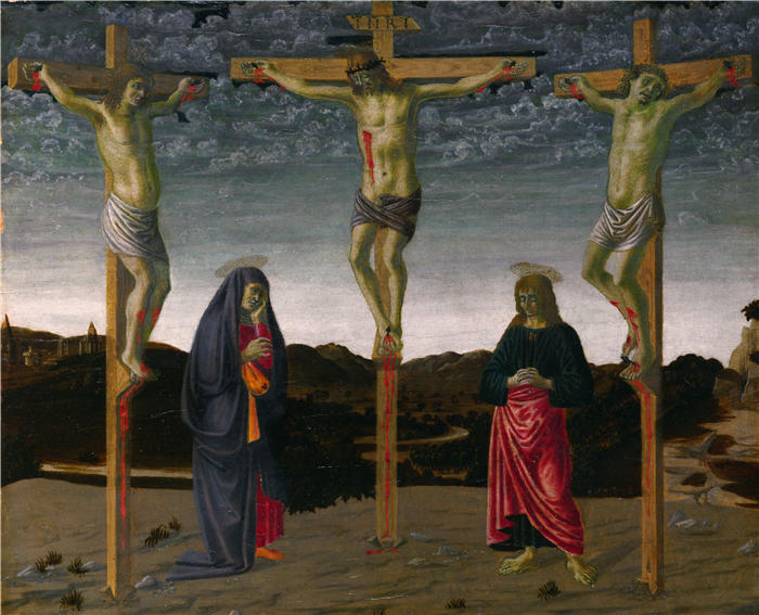 弗朗切斯科·博蒂奇尼（Francesco Botticini，1448-1498，意大利）作品-受难
