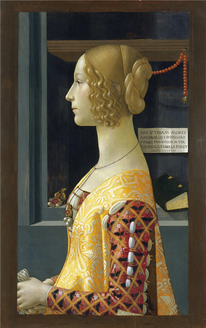 多梅尼科·吉兰达约（Domenico Ghirlandaio，1448-1494，意大利）作品-Giovanna Tornabuoni 的肖像