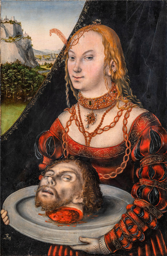 小卢卡斯·克拉纳赫（Lucas Cranach the Younger ，德国）作品-莎乐美（约 1540 年）