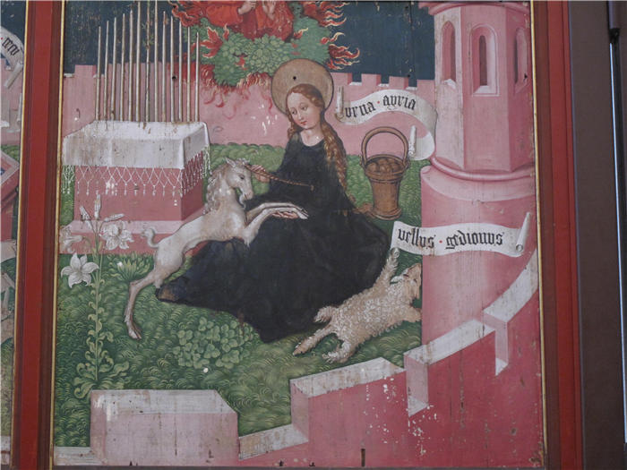 马丁·施高尔（Martin Schongauer，1445-1491，德国）作品-多米尼加的祭坛画：神秘的狩猎